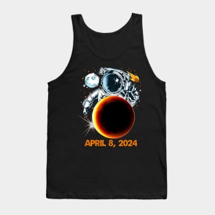 solar eclipse 8 APRIL 2024 SPACE FUNNY Tank Top